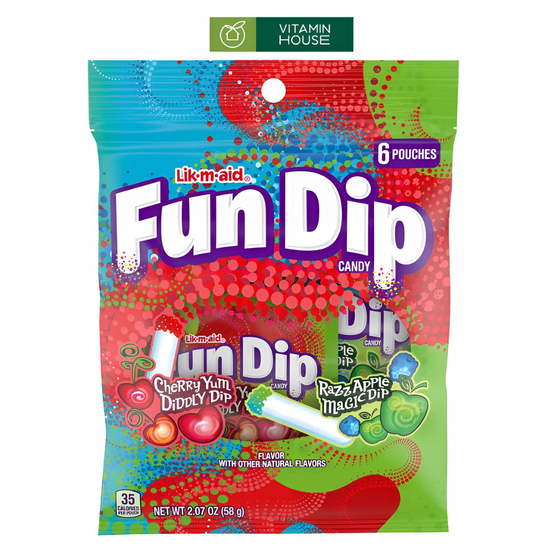 Kẹo Chấm Fun Dip Cherry Gói 58g