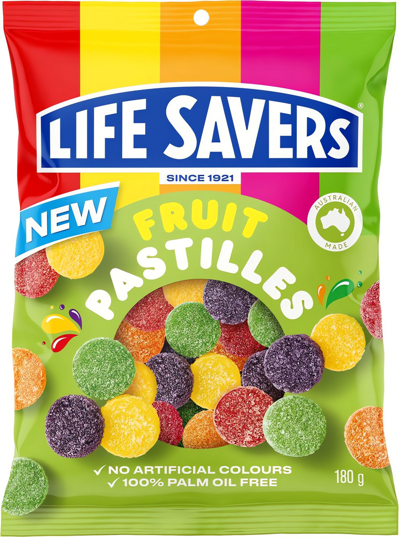 Gói Kẹo Lifesavers Fruit 180g (3 Vị)