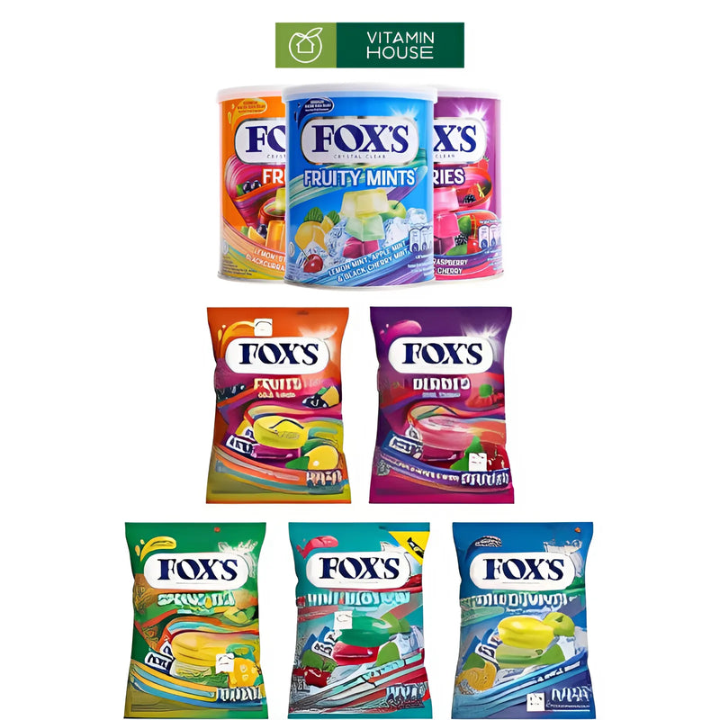 Kẹo Trái Cây Foxs Fruits Gói - Hộp Thiếc (Nhiều Vị)