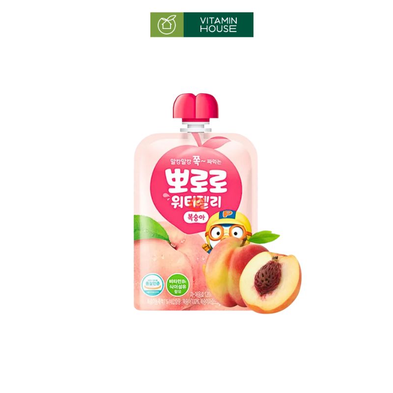 Thạch Pororo Trái Cây Gói 120ml (Đào, Nho, Cam)