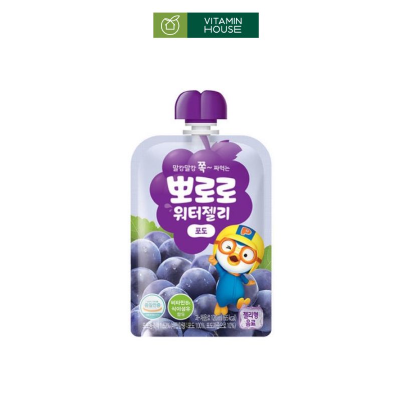 Thạch Pororo Trái Cây Gói 120ml (Đào, Nho, Cam)