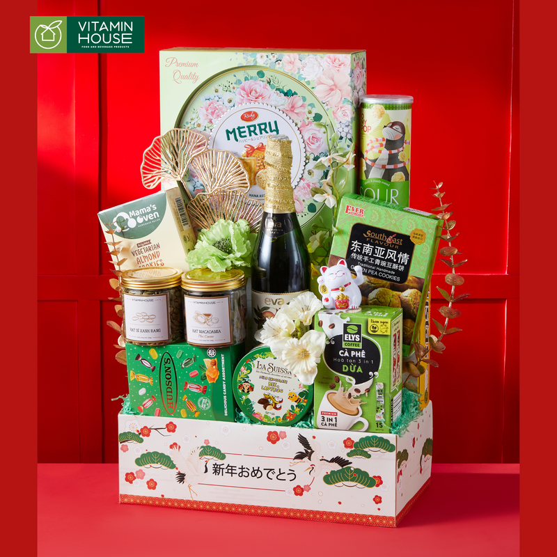 Giỏ Quà Hamper Tết Deluxe 2 - Quà Tết Sang Trọng Cho Mọi Nhà Dịp Xuân