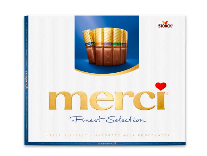 Hộp Merci Finest Selection 250G (Xanh,Đỏ)